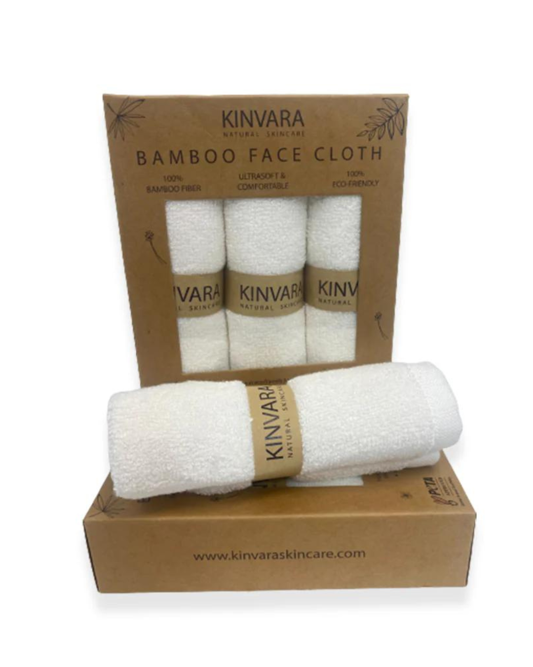 Bamboo Branded Facecloth 3pk